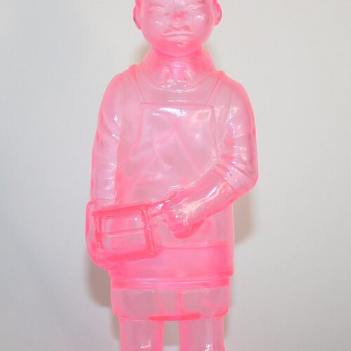 Max Toy Co Unpainted Clear Pink Sofubi Man