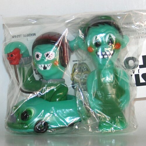 Star Toys Japan x Little Chop Green x Teal Weirdo Clutch