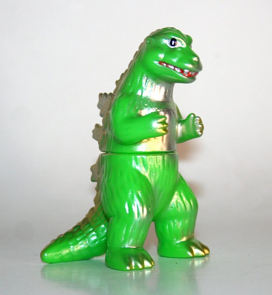 US Toys Gold on Green Godzilla 1954 Shodai Goji