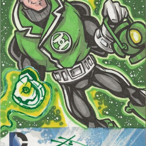 DC x CZE Benjamin Glendenning Green Lantern Sketch Card