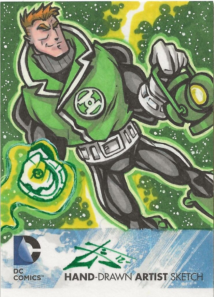 DC x CZE Benjamin Glendenning Green Lantern Sketch Card