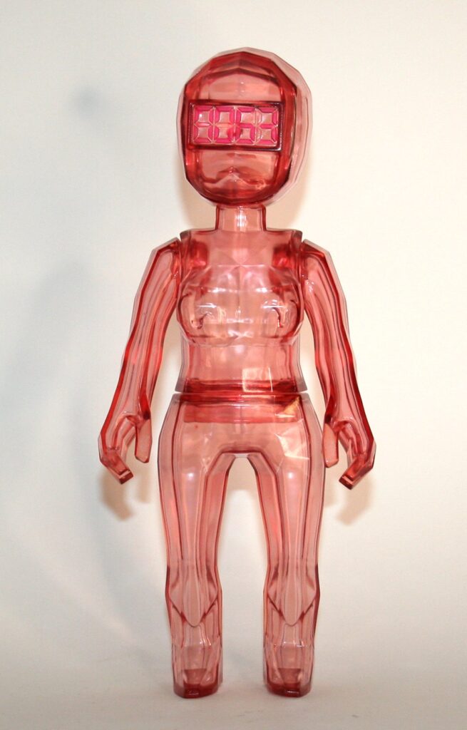 Five Inch Nail Toy Clear Pink Porygon