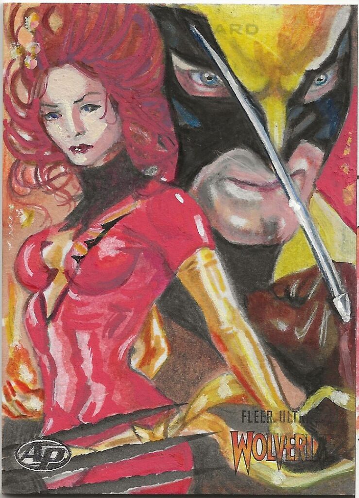 Fleer Wolverine x Jean Grey Marcia Dye Sketch Card
