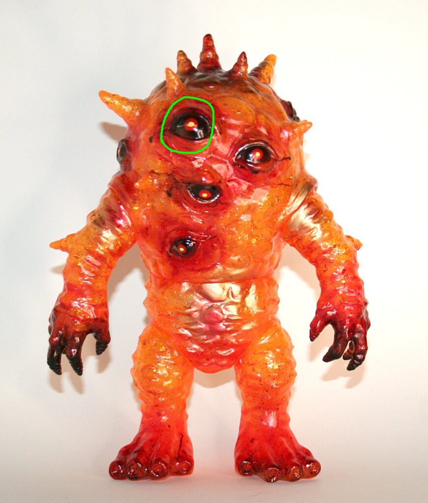 Max Toy x Frank Mysterio Orangish Custom Kaiju Eyezon | Vicious Fun