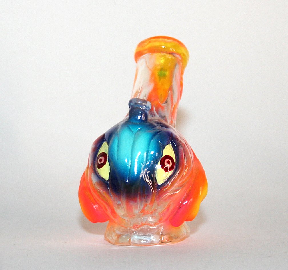 LukeSmellsGood Clear x Orange Kenko Kaiju Hedorah Bong