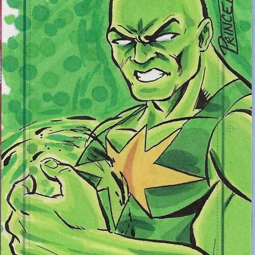 Marvel Avengers Radioactive Man Buddy Prince Sketch Card