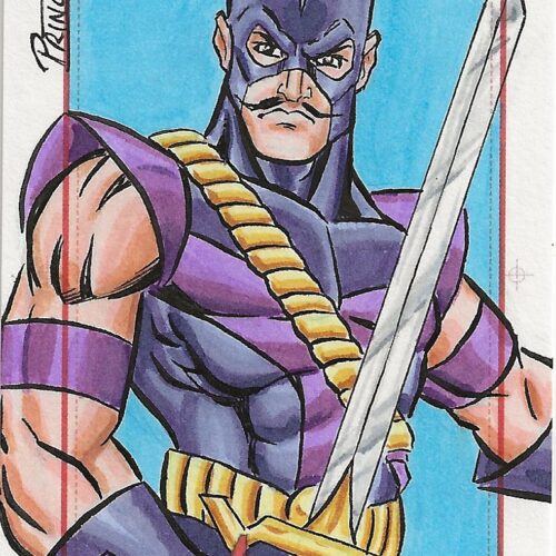 Marvel Avengers Swordsman Buddy Prince Sketch Card