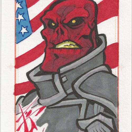 Marvel Benjamin Glendenning Red Skull Sketch Card