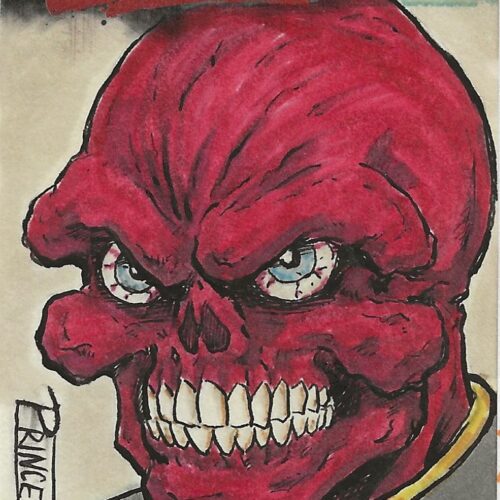 Marvel Masterpieces Red Skull Buddy Prince Sketch Card