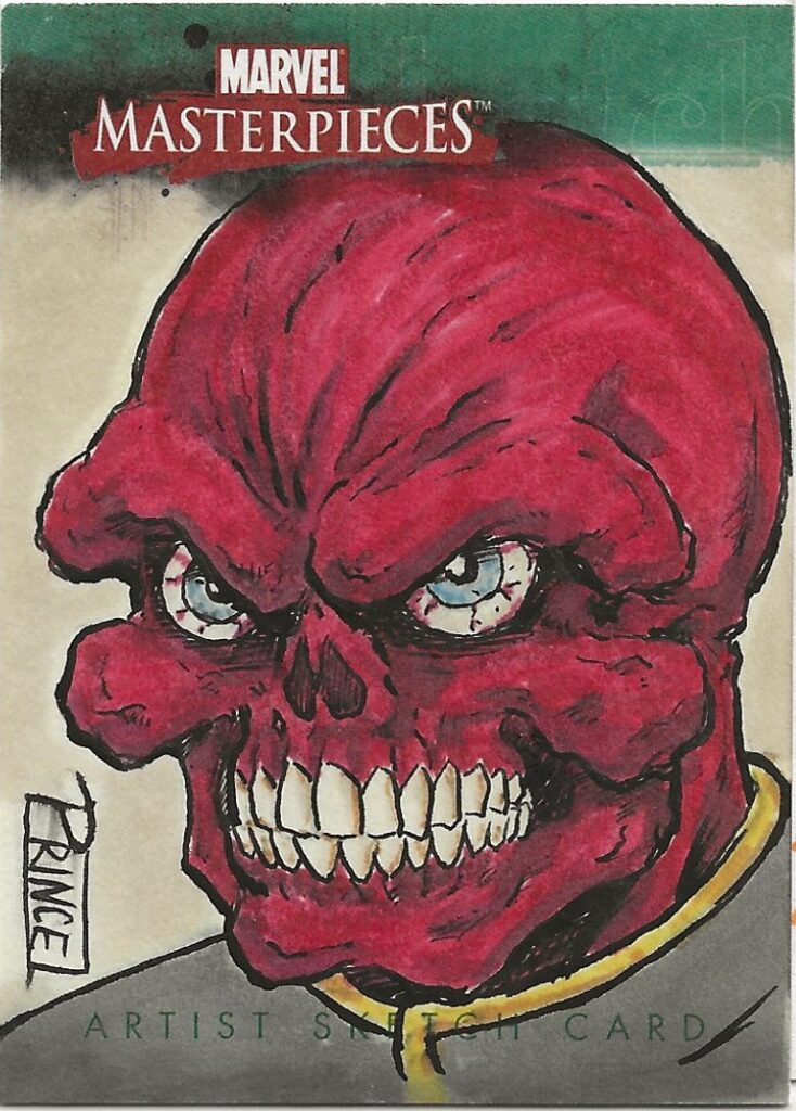 Marvel Masterpieces Red Skull Buddy Prince Sketch Card