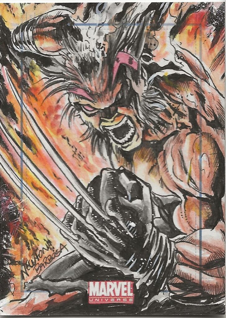Marvel Newton Barbosa Wolverine Sketch Card
