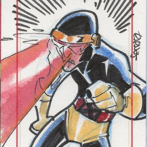 Marvel SketchaFEX Eduardo Ferrara Cyclops Sketch Card