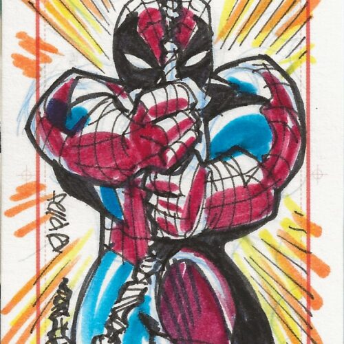 Marvel SketchaFEX Eduardo Ferrara Spiderman Sketch Card