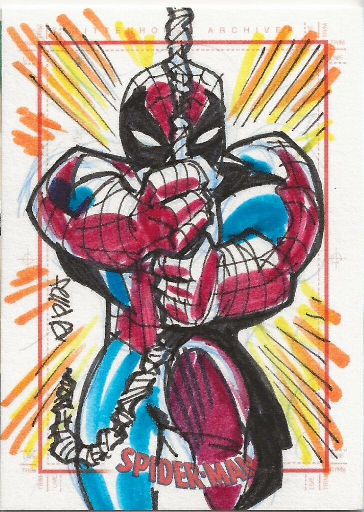 Marvel SketchaFEX Eduardo Ferrara Spiderman Sketch Card