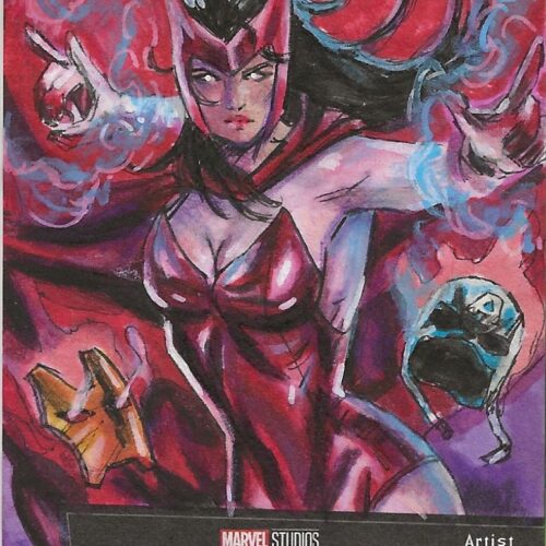 Marvel x UD Tolunay Keskin Scarlet Witch Sketch Card