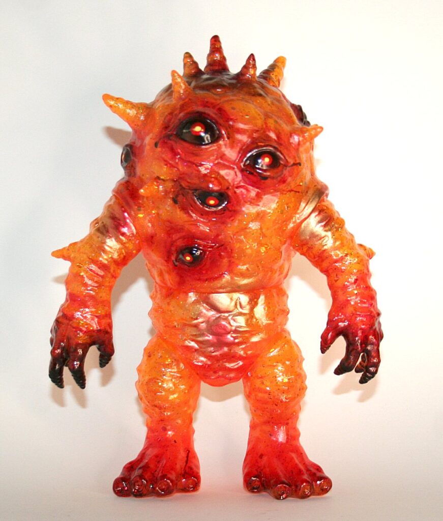 Max Toy x Frank Mysterio Orangish Custom Kaiju Eyezon