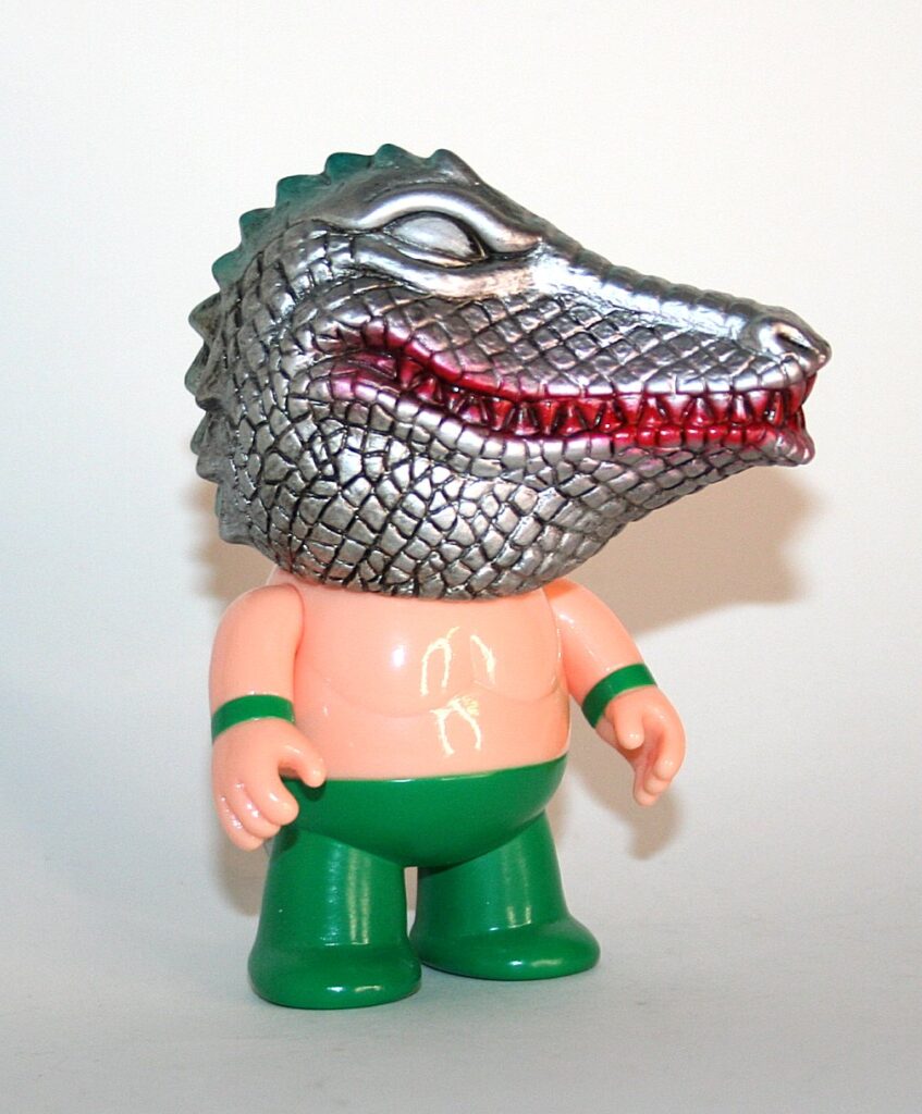 One Up Silver Headed Gator Wrestler