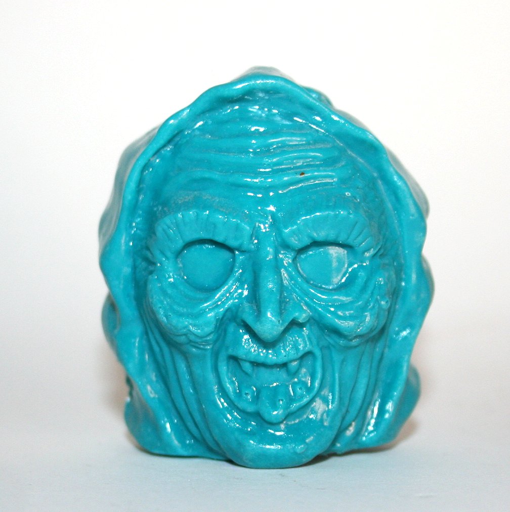Retroband Blue Resin Witch Horror Head