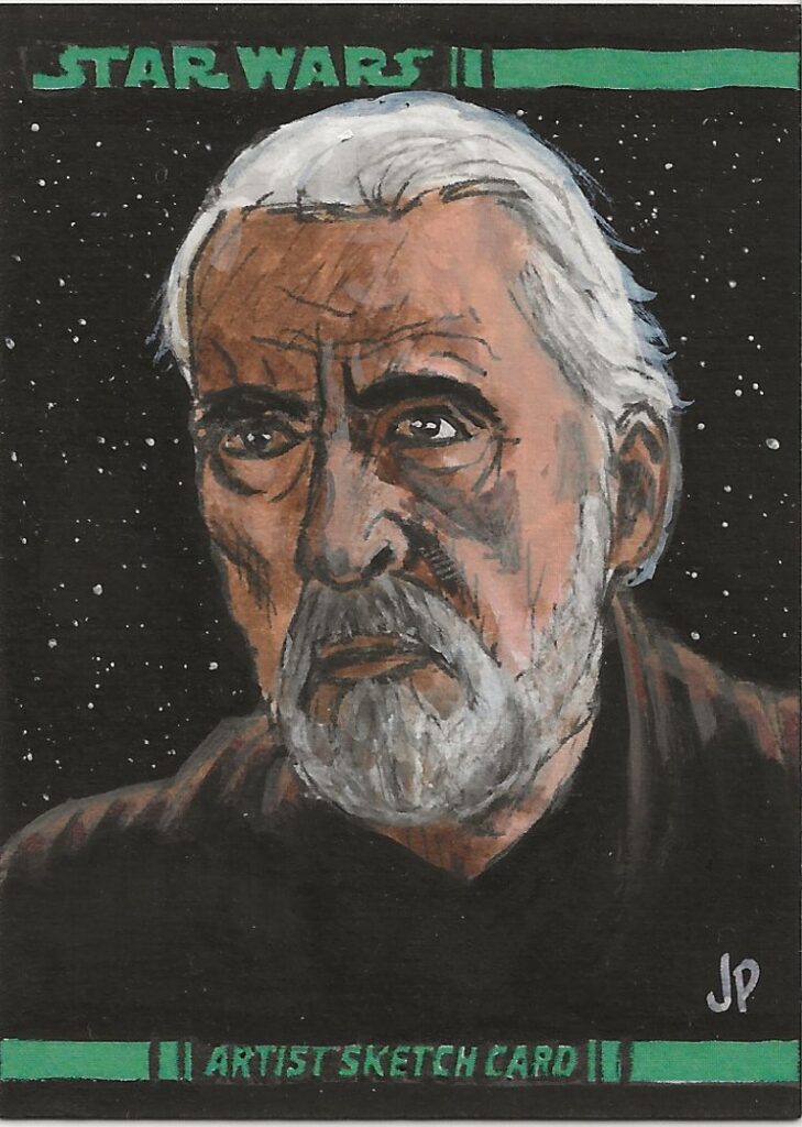 Star Wars Clone Wars JP Count Dooku Sketch Card