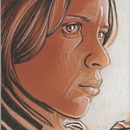 Star Wars Masterwork Matthew Hirons Jyn Erso Sketch Card
