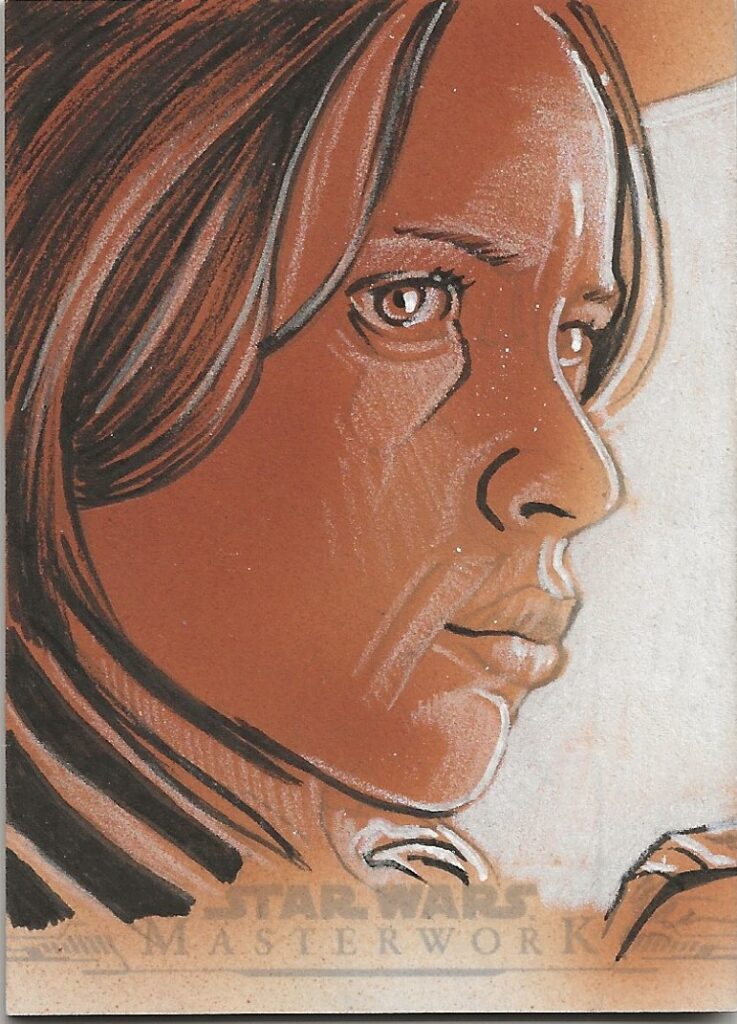 Star Wars Masterwork Matthew Hirons Jyn Erso Sketch Card