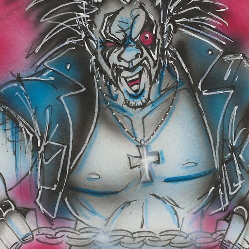 Bianca Thompson Original Lobo Sketch Card