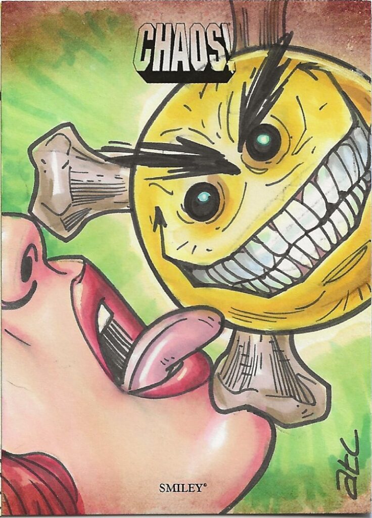 Chaos Smiley Adam x Bekah Cleveland Sketch Card
