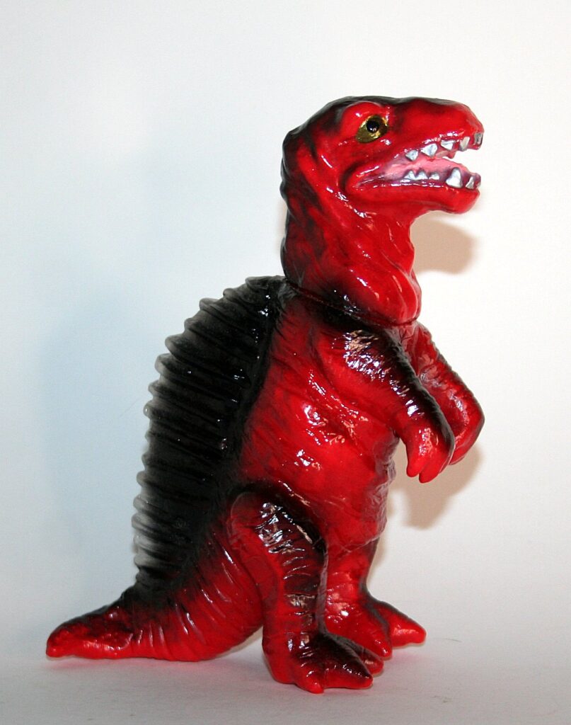 Futile Toy Red Silver Back Space Dino