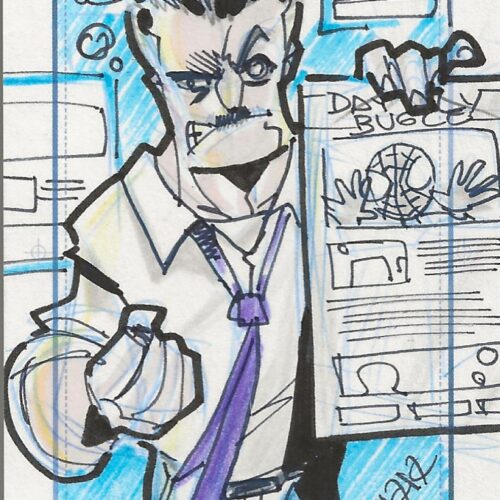 Marvel Eduardo Ferrara J Jonah Jameson Sketch Card