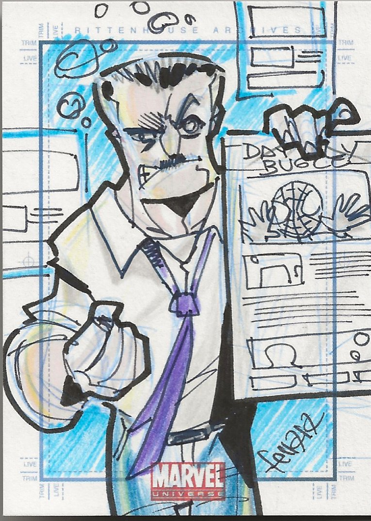 AVENGERS マイティーソー　スケッチカード Drawing the X-Men on sketch cards: Avengers vs X-Men, Upper Deck