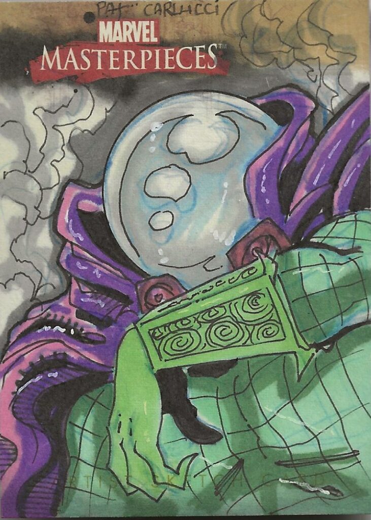 Marvel Pat Carlucci Spiderman Mysterio Sketch Card