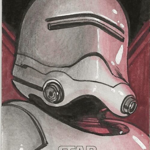 Star Wars Darrin Pepe Stormtrooper Sketch Card