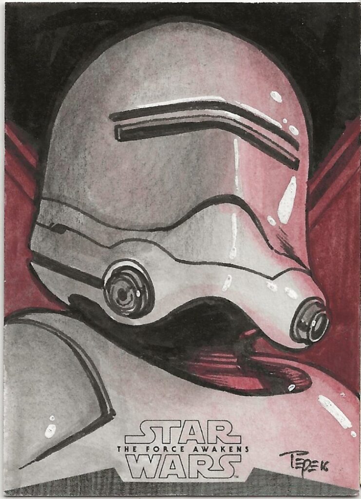 Star Wars Darrin Pepe Stormtrooper Sketch Card