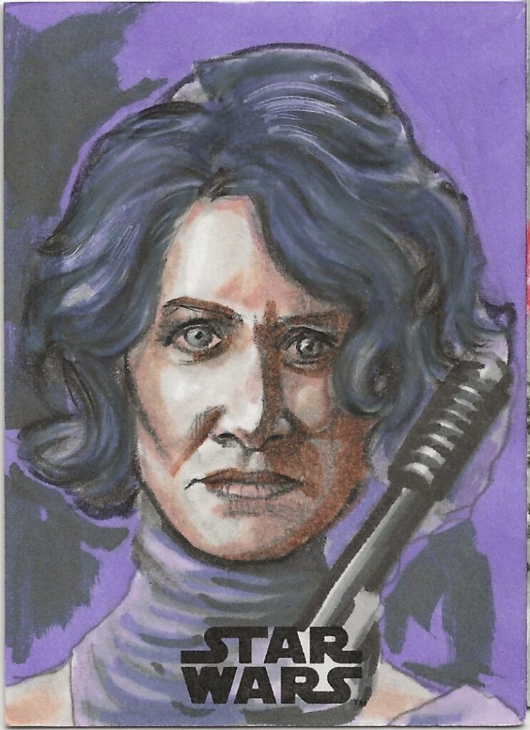 Star Wars Jedi Matthew Hirons Amilyn Holdo Sketch Card