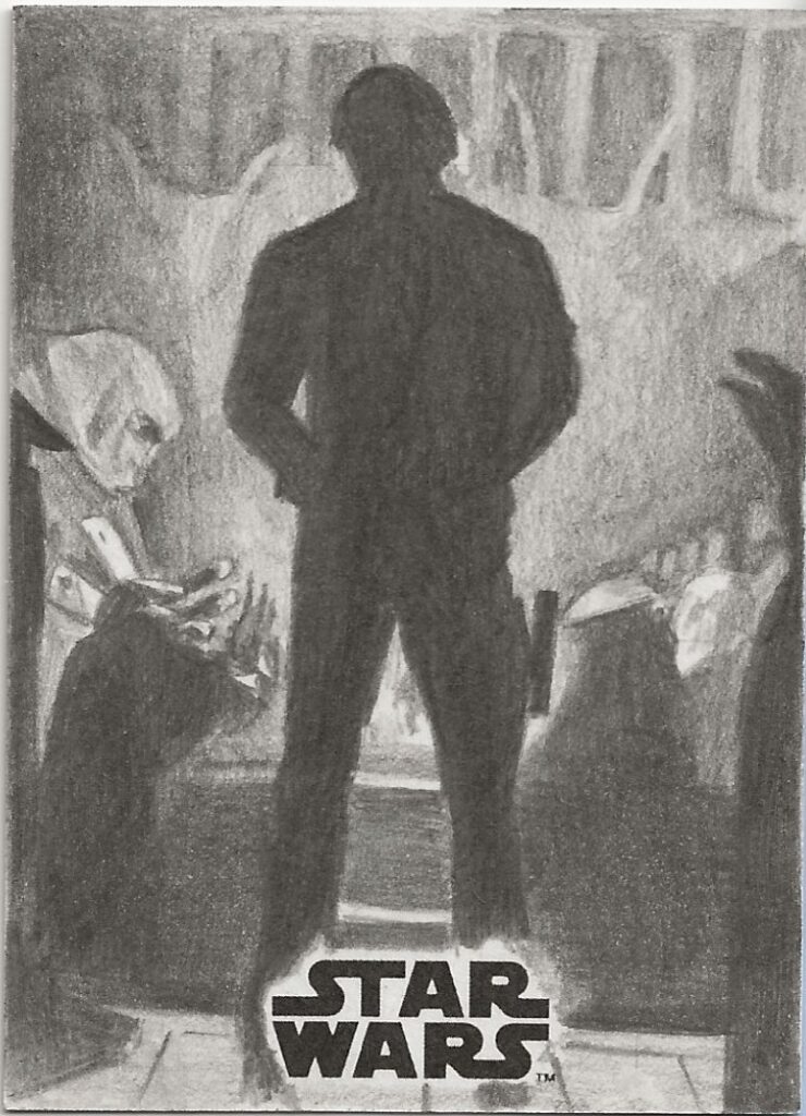Star Wars Solo Brent Ragland Cantina Sketch Card