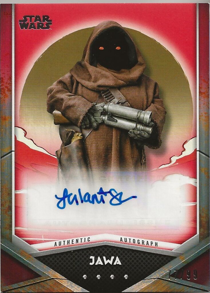 Topps Star Wars Mandalorian Leilani Shiu Jawa Autograph