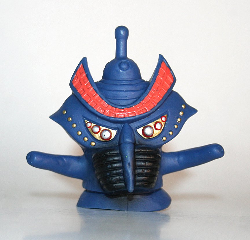 Unknown Maker Blue Tempera Alien Head