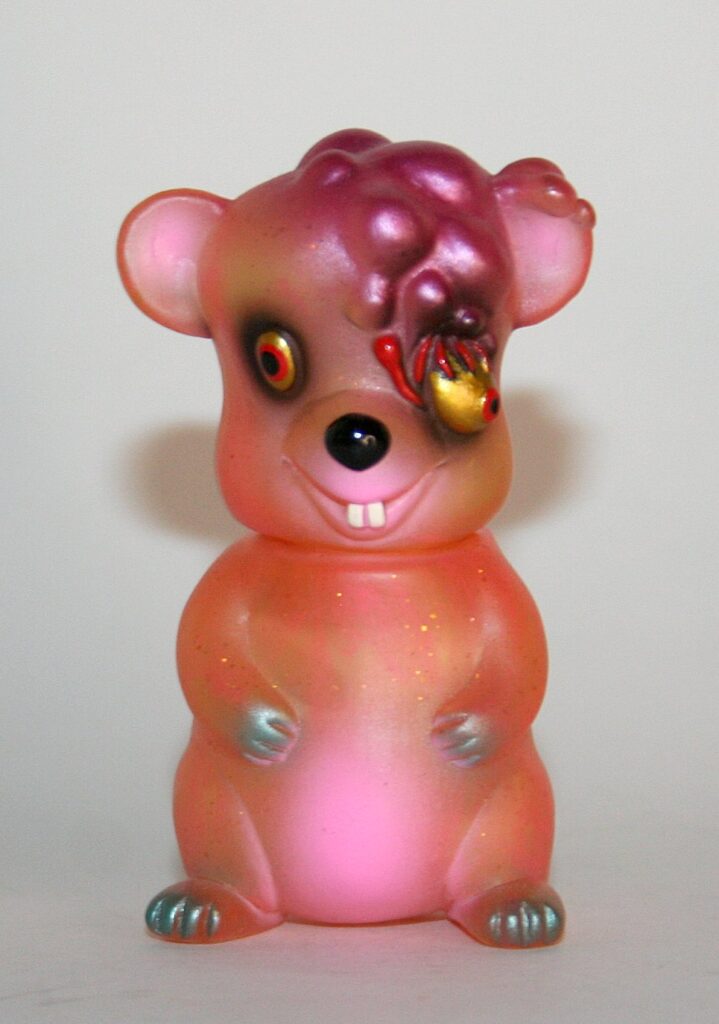 Splurrt x Rampage Clear Pink Lame Lab Mouse