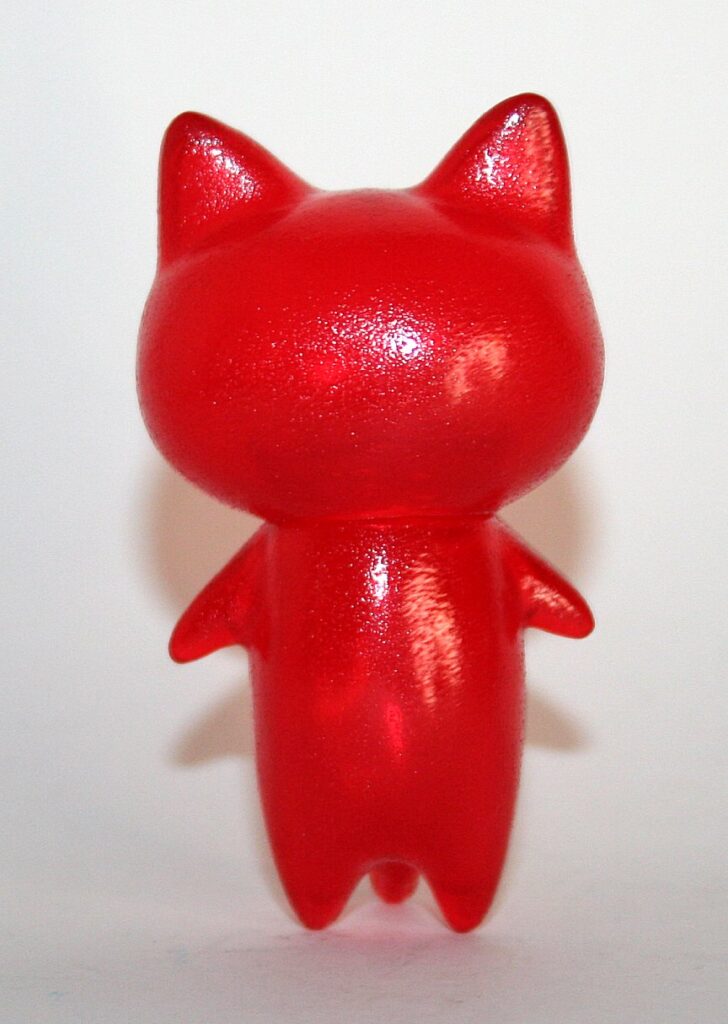 Sunguts Clear Textured Red Faceless Cat