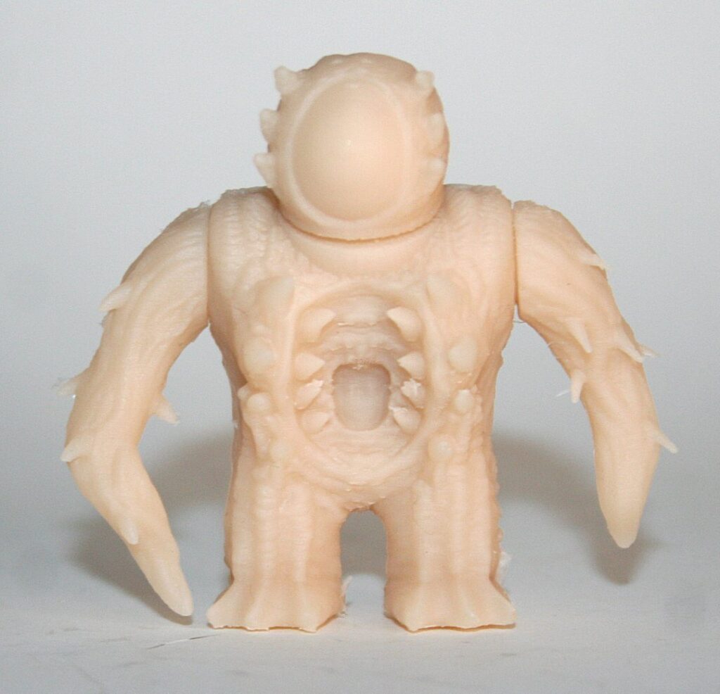 Unknown Maker Off White Resin Toothy Monster