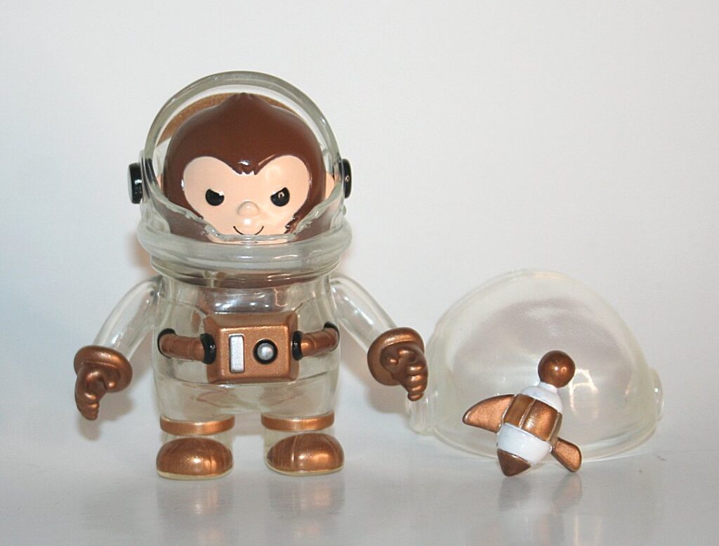 KentanWorks Clear x Gold Coco the Astrochimp
