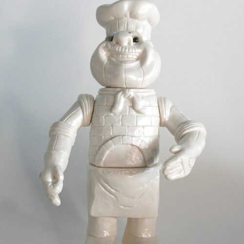 Uhoh Toys Unpainted White Pizzatron