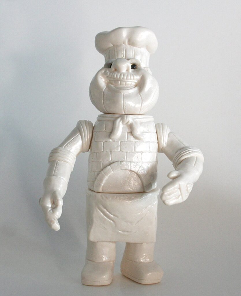 Uhoh Toys Unpainted White Pizzatron