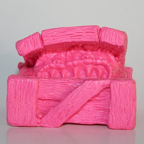 Unknown Maker Pink Resin Critters in Crate