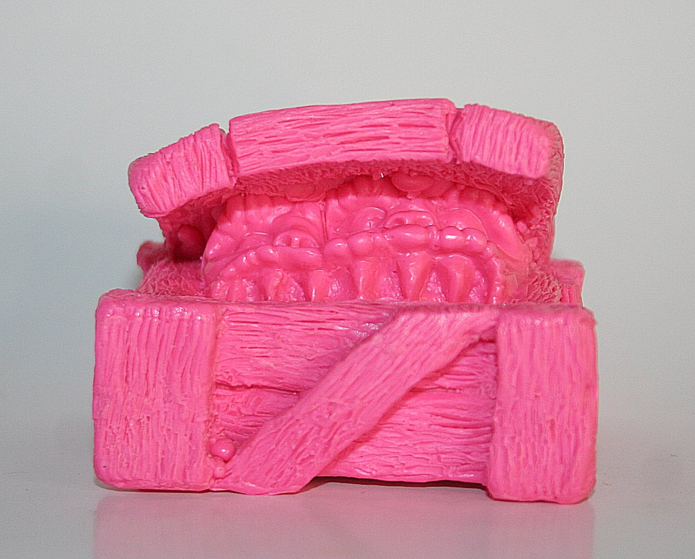 Unknown Maker Pink Resin Critters in Crate