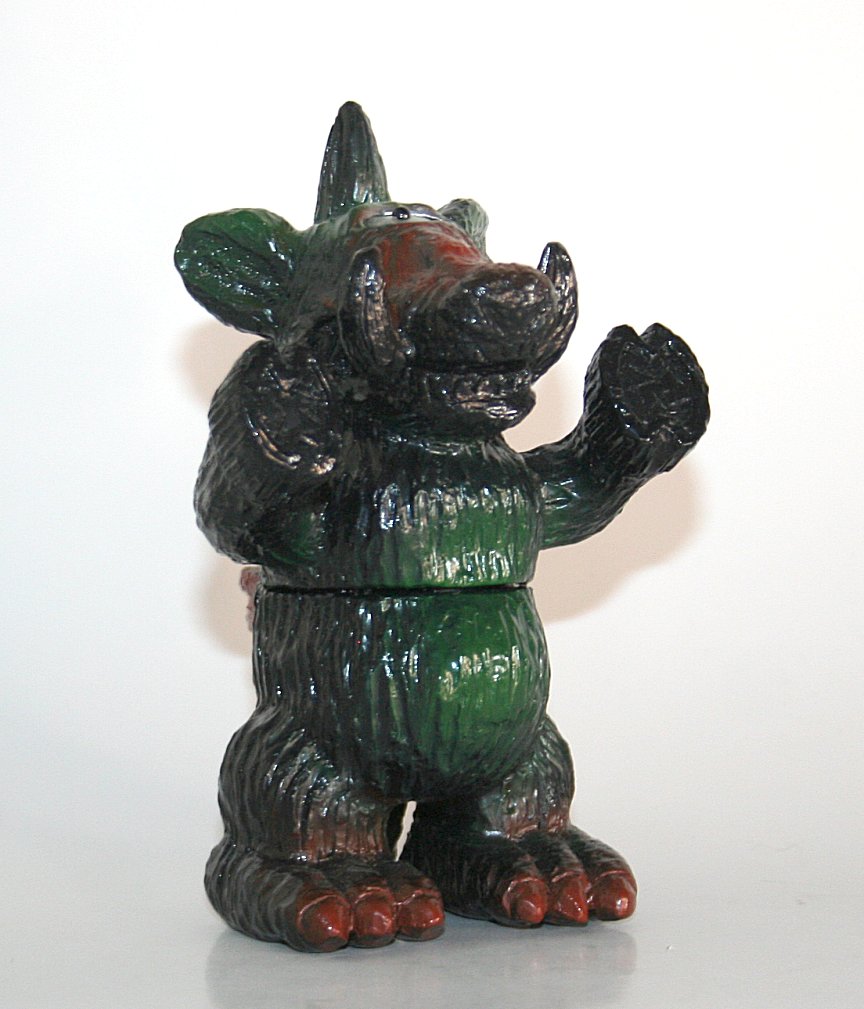 Monstock Green on Black Etoya Seisakudo Mini Gozura