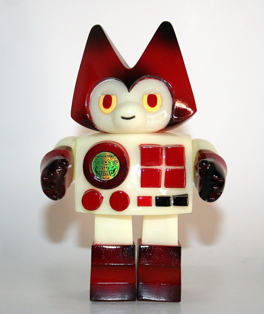 Chompton Stoodios Red on Glow Vegan Robot