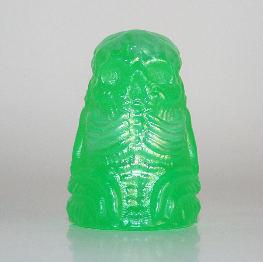 Dead Bird Toys Shimmery Green Resin Bone Ghost