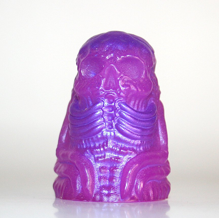 Dead Bird Toys Shimmery Purple Resin Bone Ghost