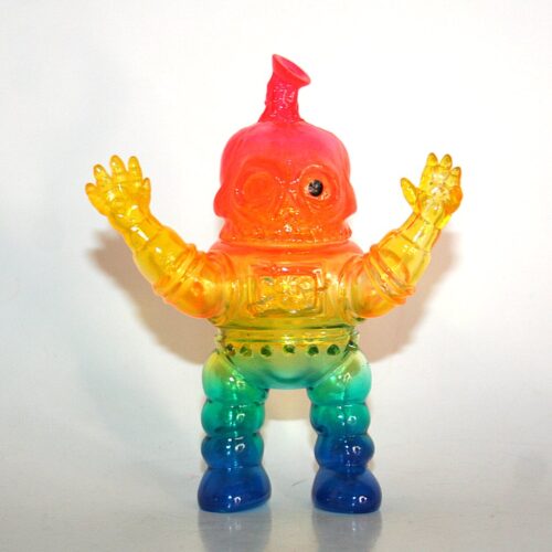Kenth Toys Clear Rainbow Astro Skullbot